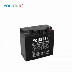 การบำรุงรักษาปิดผนึกแบตเตอรี่ฟรี 12v 17ah แบตเตอรี่ลึกสำหรับพลังงานแสงอาทิตย์และพลังงานลม